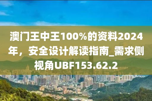 澳门王中王100%的资料2024年，安全设计解读指南_需求侧视角UBF153.62.2