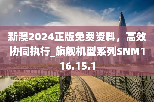 新澳2024正版免费资料，高效协同执行_旗舰机型系列SNM116.15.1