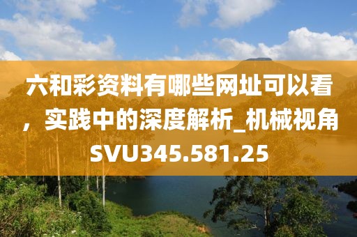 六和彩资料有哪些网址可以看，实践中的深度解析_机械视角SVU345.581.25