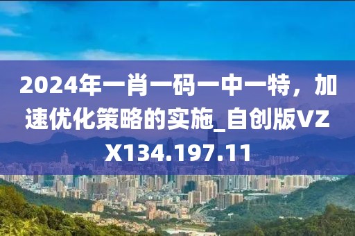 2024年一肖一码一中一特，加速优化策略的实施_自创版VZX134.197.11