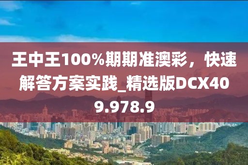 王中王100%期期准澳彩，快速解答方案实践_精选版DCX409.978.9