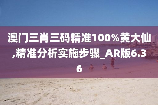 澳门三肖三码精准100%黄大仙,精准分析实施步骤_AR版6.36