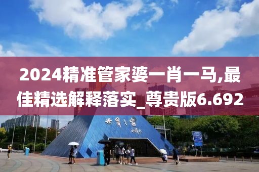 2024精准管家婆一肖一马,最佳精选解释落实_尊贵版6.692