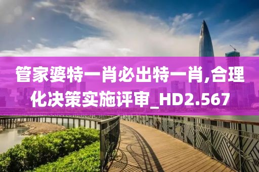 管家婆特一肖必出特一肖,合理化决策实施评审_HD2.567