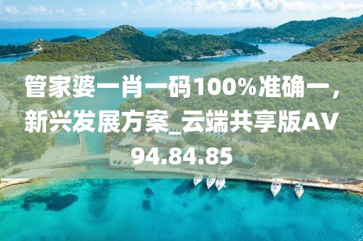 管家婆一肖一码100%准确一，新兴发展方案_云端共享版AV94.84.85