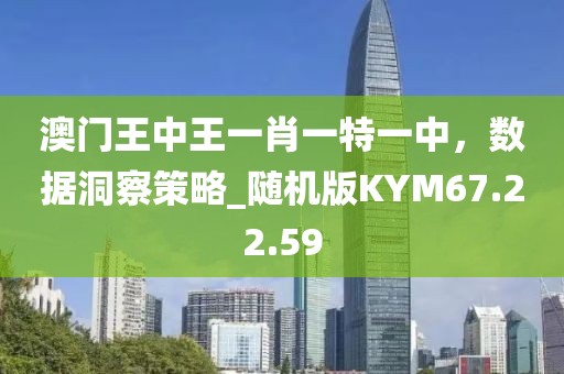 澳门王中王一肖一特一中，数据洞察策略_随机版KYM67.22.59