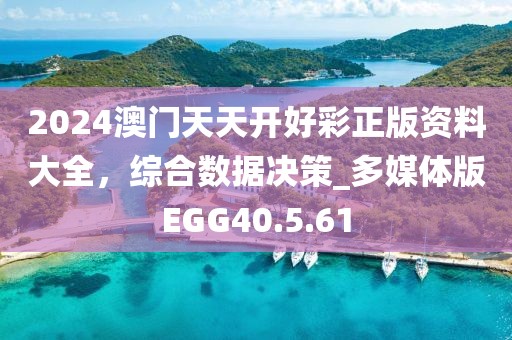 2024澳门天天开好彩正版资料大全，综合数据决策_多媒体版EGG40.5.61