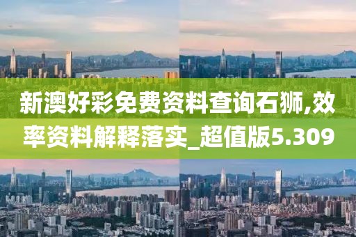 新澳好彩免费资料查询石狮,效率资料解释落实_超值版5.309
