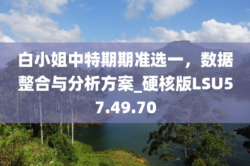 白小姐中特期期准选一，数据整合与分析方案_硬核版LSU57.49.70