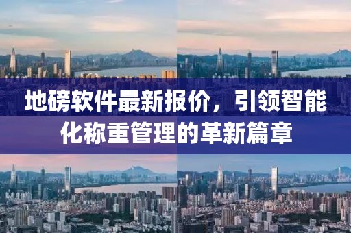 地磅软件最新报价，引领智能化称重管理的革新篇章