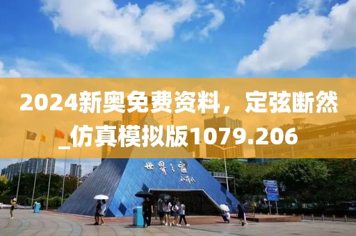 2024新奥免费资料，定弦断然_仿真模拟版1079.206