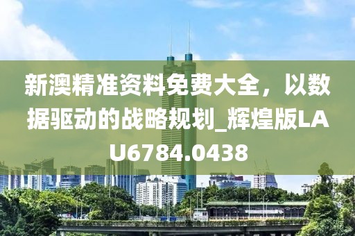 新澳精准资料免费大全，以数据驱动的战略规划_辉煌版LAU6784.0438
