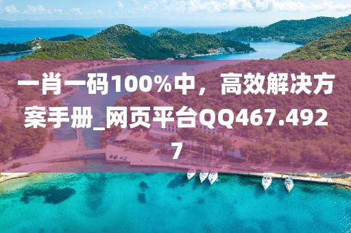 一肖一码100%中，高效解决方案手册_网页平台QQ467.4927