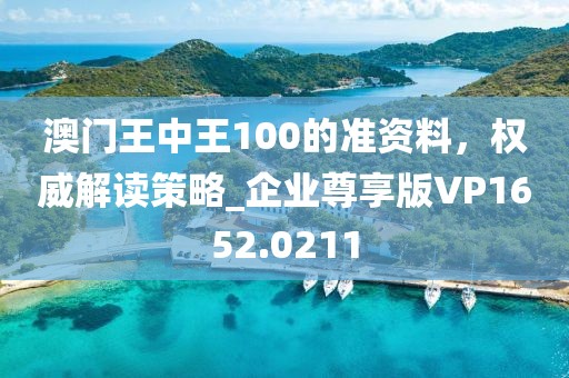澳门王中王100的准资料，权威解读策略_企业尊享版VP1652.0211