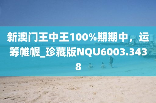 新澳门王中王100%期期中，运筹帷幄_珍藏版NQU6003.3438