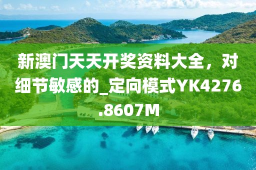 新澳门天天开奖资料大全，对细节敏感的_定向模式YK4276.8607M