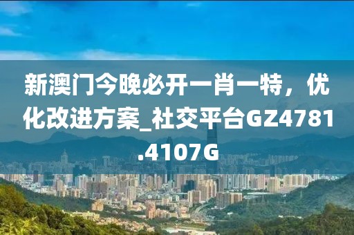 新澳门今晚必开一肖一特，优化改进方案_社交平台GZ4781.4107G