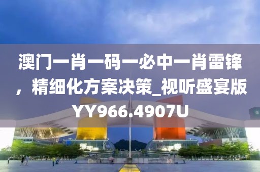澳门一肖一码一必中一肖雷锋，精细化方案决策_视听盛宴版YY966.4907U