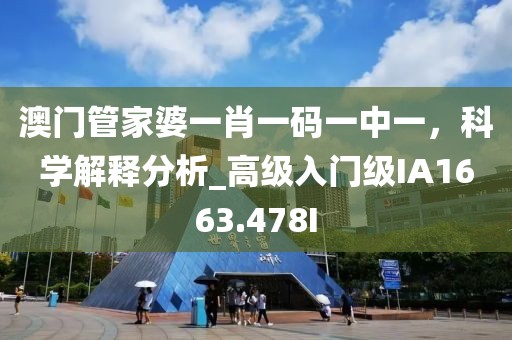 澳门管家婆一肖一码一中一，科学解释分析_高级入门级IA1663.478I