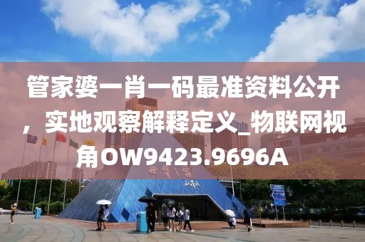 管家婆一肖一码最准资料公开，实地观察解释定义_物联网视角OW9423.9696A