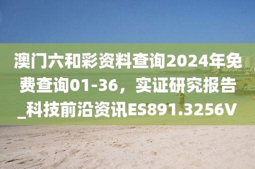 澳门六和彩资料查询2024年免费查询01-36，实证研究报告_科技前沿资讯ES891.3256V