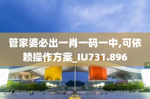 管家婆必出一肖一码一中,可依赖操作方案_IU731.896