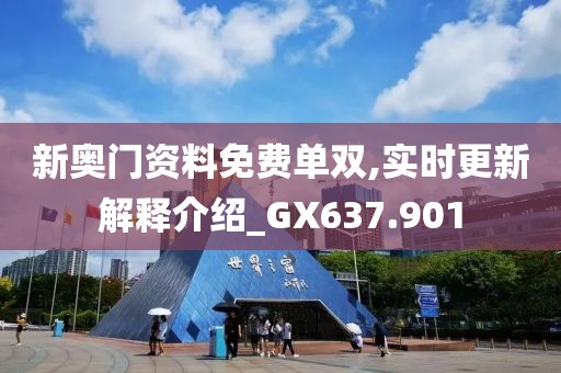 新奥门资料免费单双,实时更新解释介绍_GX637.901