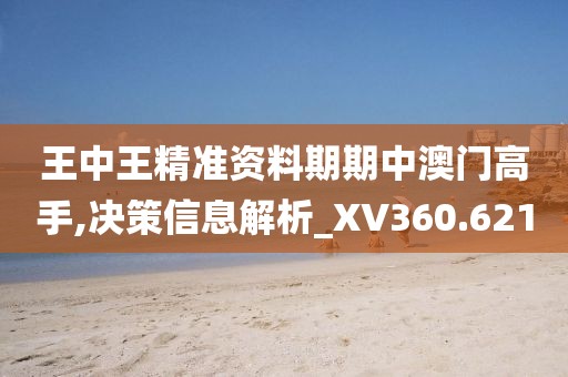 王中王精准资料期期中澳门高手,决策信息解析_XV360.621