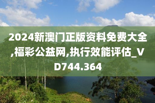 2024新澳门正版资料免费大全,福彩公益网,执行效能评估_VD744.364