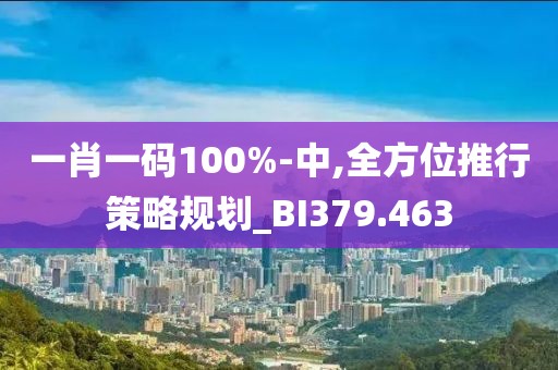 一肖一码100%-中,全方位推行策略规划_BI379.463