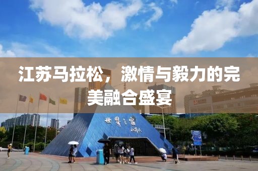 江苏马拉松，激情与毅力的完美融合盛宴