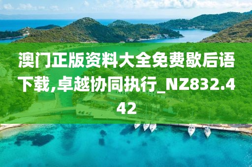 澳门正版资料大全免费歇后语下载,卓越协同执行_NZ832.442