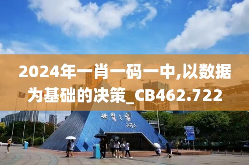 2024年一肖一码一中,以数据为基础的决策_CB462.722