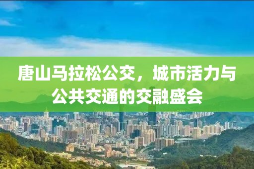 唐山马拉松公交，城市活力与公共交通的交融盛会