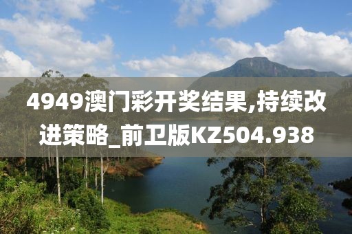 4949澳门彩开奖结果,持续改进策略_前卫版KZ504.938