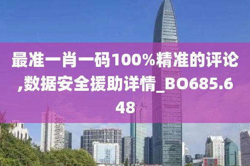 最准一肖一码100%精准的评论,数据安全援助详情_BO685.648