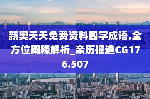 新奥天天免费资料四字成语,全方位阐释解析_亲历报道CG176.507