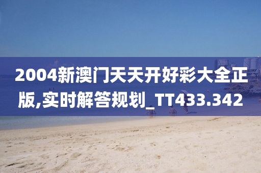 2004新澳门天天开好彩大全正版,实时解答规划_TT433.342