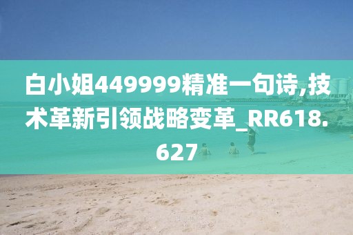 白小姐449999精准一句诗,技术革新引领战略变革_RR618.627