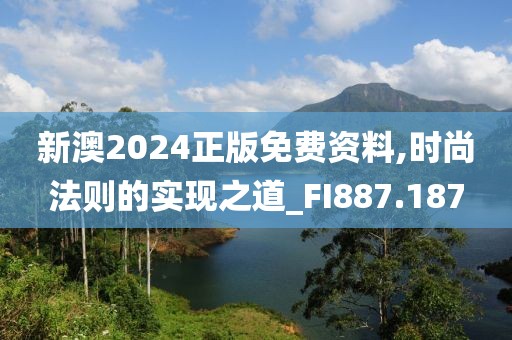新澳2024正版免费资料,时尚法则的实现之道_FI887.187