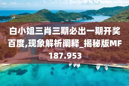 白小姐三肖三期必出一期开奖百度,现象解析阐释_揭秘版MF187.953