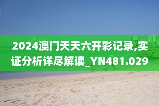 2024澳门天天六开彩记录,实证分析详尽解读_YN481.029