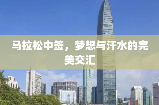 马拉松中签，梦想与汗水的完美交汇
