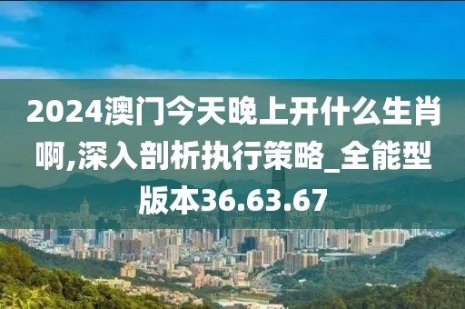 2024澳门今天晚上开什么生肖啊,深入剖析执行策略_全能型版本36.63.67