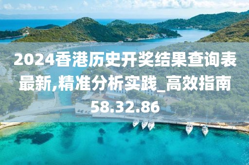 2024香港历史开奖结果查询表最新,精准分析实践_高效指南58.32.86