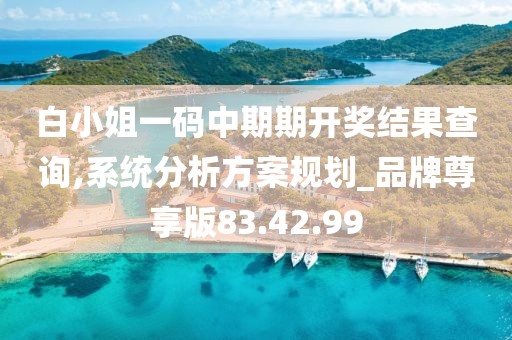 白小姐一码中期期开奖结果查询,系统分析方案规划_品牌尊享版83.42.99