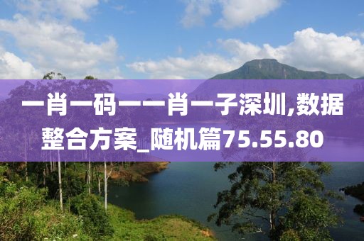 一肖一码一一肖一子深圳,数据整合方案_随机篇75.55.80