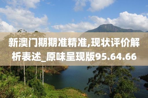 新澳门期期准精准,现状评价解析表述_原味呈现版95.64.66