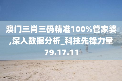 澳门三肖三码精准100%管家婆,深入数据分析_科技先锋力量79.17.11