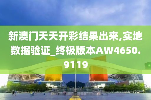 新澳门天天开彩结果出来,实地数据验证_终极版本AW4650.9119